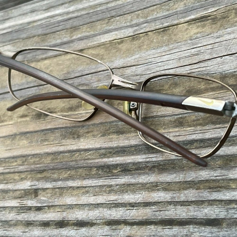 Nike Men Sunglasses/Eyeglasses Frame Bronze/Brown Tone 54[]18 135 Flexon Temples - Picture 3 of 12